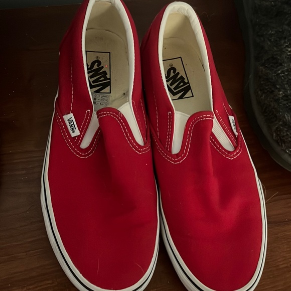 Shoes - red vans